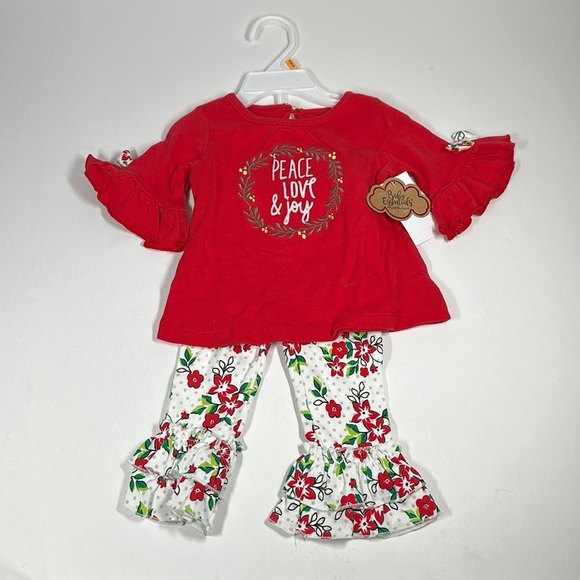 Baby Essentials Shirt And Floral Pants Set- 2 Pieces - Picture 1 of 7
